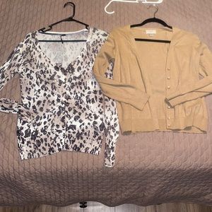 Guess & loft cardigans.